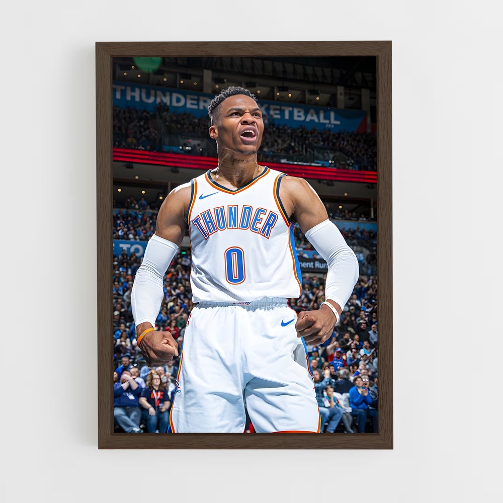 Poster Thunderous Russell – affiche Basketball (vue 5)